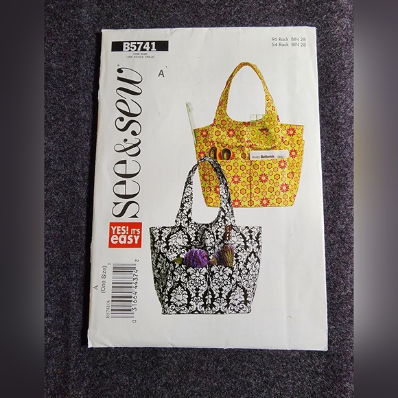 SEW13. Lot of 4 sewing purse/bag patterns - Picture 6 of 9